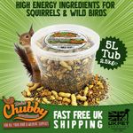 5L Chubby Forest Feast Squirrel Food - Seed & Nut Mix