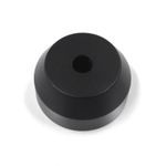 45 RPM Adapter for 7 Inch Vinyl Record Black Solid aluminum reduces resonance