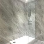 Grey Ocean Marble 1000mm Wide Shower Panel 1m x 2.4m PVC Large Shower Wall Panel