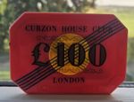 Authentic Curzon House Club London Plaque #00409 Casino Chip