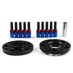 Blue Hubcentric Wheel Spacers M14x1.25 Tapered Bolts For BMW F Series F10 F12