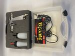Professional Anest Iwata HP-G Airbrush (Japan) – set w/ case, hose, 2 bottles