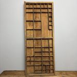 Vintage Wooden Printers Tray - Rustic Wooden Salvage - Wall Decor - #46