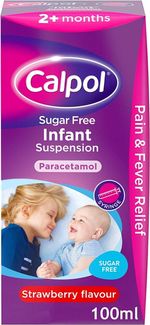 CALPOL Sugar Free Strawberry Flavor 100ml Infant Suspension