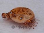 CRAB Figurine@Unique Glass Ornament@Collectable CRUSTACEAN Gift@Loveable Marine