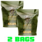 Umarex Elite Force Premium Airsoft BB’s .23g White 8000 2 x Bag 6mm Ammo Pellets