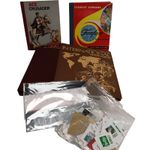 Collection of Stamps Worldwide Book Folder Royal Mint Mixed Lot Vintage Preloved