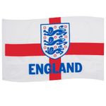 England FA Flag 5x3ft 3 Lions St.George Cross OFFICIAL Football Gift