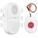 Personal Alarm for Elderly Caregiver Pager Wireless Call Button 1 Receiver 1
