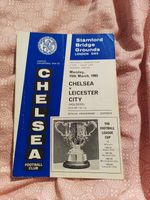 1965 LEAGUE CUP FINAL 1ST LEG PROGRAMME CHELSEA V LEICESTER CITY 15TH MARCH (25)