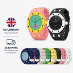 UK STOCK! Premium Rubber Bracelet Strap for Audemars Piguet x Swatch Royal Pop