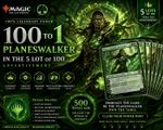 MTG 100 Card Green Theme Bulk Lot No Duplicates Foils Huatli Planeswalker