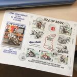 ISLE OF MAN FIRST DAY COVER LARGE M/S 80TH ANN TT Mountain Course 1991 Dunlop