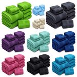 100% Egyptian Cotton Super Soft Towels Luxury Face Hand Towels Bath Sheet 600GSM
