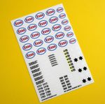 Model Rail OO Gauge Scale ESSO OIL TANKER High Detail stickers decals SET No.3