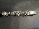 George Smith II (1767-1784) Georgian silver hallmarked cast sugar tongs  35g