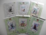 6 Bothy Threads / Derwentwater Wildlife Cross Stitch Kits Badger Pheasant Hare