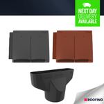 Timloc Interlocking Plain Tile Vent 329mm x 131mm x 268mm With Adpater RTV-ADP 