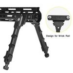 Tactical M-Lok Bipod Aluminum M-lok 7.5"-9" Adjustable Spring Rifle Bipod