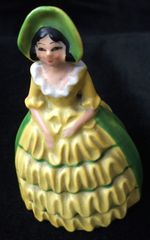 Carlton Ware Ceramic Crinoline Lady Table Bell Circa 1930s