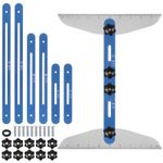 Stair Tread Template Tool 9" - 54" Adjustable Length for Stair Treads Blue