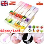 12Pcs Mixed Taste Cuticle Revitalizer Oil Pen Nail Care Treatment Manicure Set