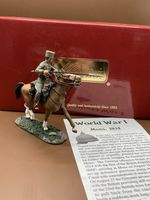 W Britains WW1 17673 German Deaths Head NCO Charging Set 2 Boxed Retired