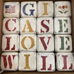 Complete Set Vtg Wolf Creek All Seasons Folk Art Wooden Blocks Eldora Iowa 1987