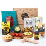 Charcuterie Selection Box Meat Cheese Olives Crackers Chutney & Crunchy Snacking