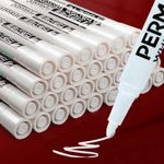 12x White Car Tyre Marker Paint Pen Tire Metal Waterproof Permanent Marking Pens