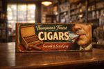 Cigars old vintage style sign advertisement wooden signs retro look  Tobacco 60s