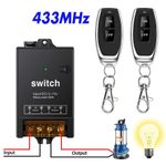 30A High Power Wireless Remote Control Switch DC 12V 24V 48V 72V RF Relay 433MHz