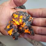 Natural Yooperlite Flame Gemstone Mineral Rough Crystal UV Collection 2-4cm 50g