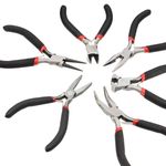 Small MINI Precision Craft Jewellery Bent Flat Nose Side Round End cut Pliers UK