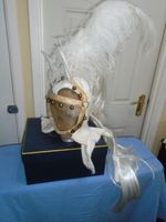 Horse headress from Cinders Transformation sc feathers & bells  no 2