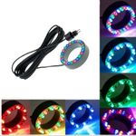 24 Color Underwater Light Ring Fountain Fish Pond Water Garden with AC Adapter
