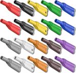 4mm Stackable Shrouded Banana Plugs Safety Fully Insulated Solderless Screw Fixa