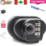 Versatile 3-Digit Combination Gun Trigger Lock with Rubber Padding Protection