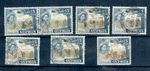 Cyprus 1955 QEII 15m Troodos Forest Used Shade Study SG177a/177aa x7