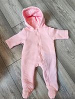 Girls Matalan pink all in one warm & cosy coat 0-3 months