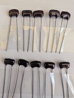 10pcs 220pF Silver Mica 500V 5%  -  Corning Dubilier Electronics