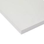 MDF Board Melamine Face Glossy White-Size:Cut to Size � 18mm (4 SIDE EDGEBANDED)