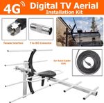 DIGITAL 4G TV AERIAL KIT FREEVIEW HD FOR INDOOR OUTDOOR LOFT INSTALLATION