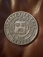 Harvard Club Of New York City 25 Years Member Medallion Vintage 