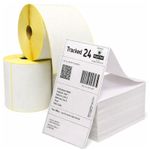 WHITE DIRECT THERMAL LABELS - ROLLS & FANFOLD 2x1", 4x2". 4x3", 4x4" 4x6", 4x8"