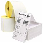 WHITE DIRECT THERMAL LABELS - ROLLS & FANFOLD 2x1", 4x2". 4x3" 4x4" 4x6", 4x8"