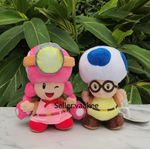 New Super Mario Bros Plush Captain Toad Toadette Backpack Stuffed Toy Doll 20cm