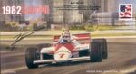 1982sb McLAREN COSWORTH MP4B DETROIT F1 Cover signed RON DENNIS