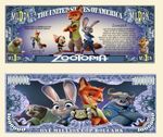 Zootopia Ticket Million Dollar! Disney Classic Zootopia Sloth Cartoon