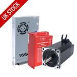 STEPPERONLINE 12Nm Nema 34 Closed Loop Stepper Motor 6A & Servo Driver CL86Y Kit